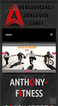 Mobile Screenshot of anthony-fitness.com